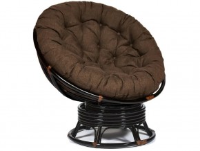 Кресло-качалка Papasan w 23/01 B с подушкой Antique brown, ткань Коричневый в Снежинске - snezhinsk.magazin-mebel74.ru | фото