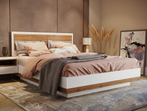 Кровать Лотос парящая 06-KR 1400 Дуб крафт в Снежинске - snezhinsk.magazin-mebel74.ru | фото
