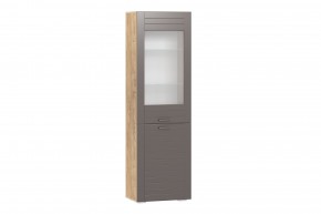 Шкаф комбинированный Livorno НМ 011.49 Х Софт графит в Снежинске - snezhinsk.magazin-mebel74.ru | фото