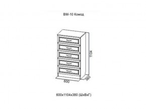 ВМ-10 Комод в Снежинске - snezhinsk.magazin-mebel74.ru | фото